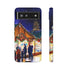 Shopping at the Christmas Market - Impact Resistant Phone Case Google Pixel 6 Matte